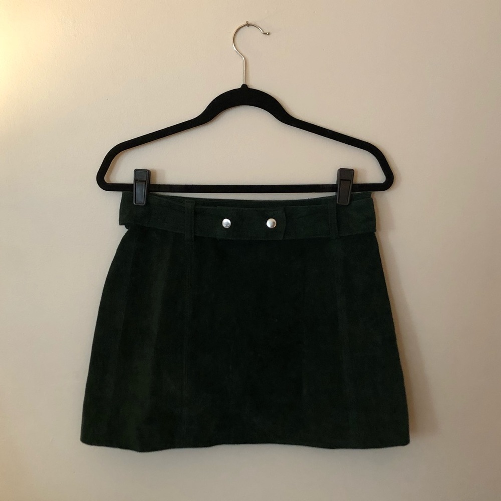 Zara suede skirt with belt